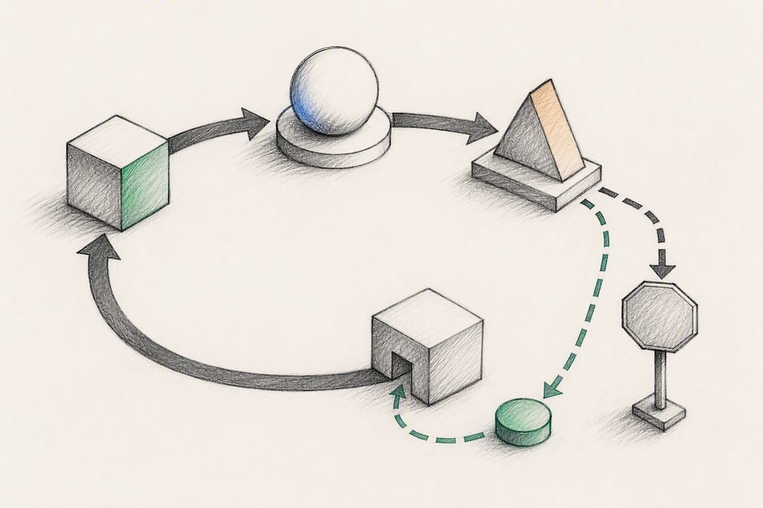 Isometric agent workflow with escalation controls