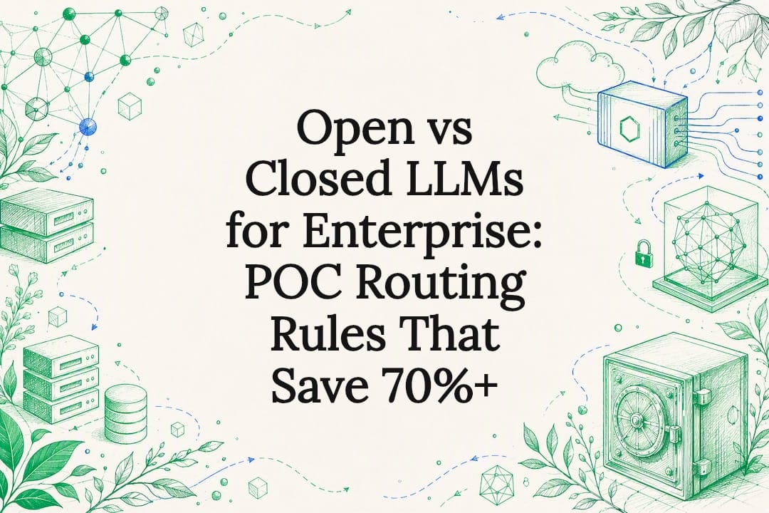 Open and closed LLM routing title card