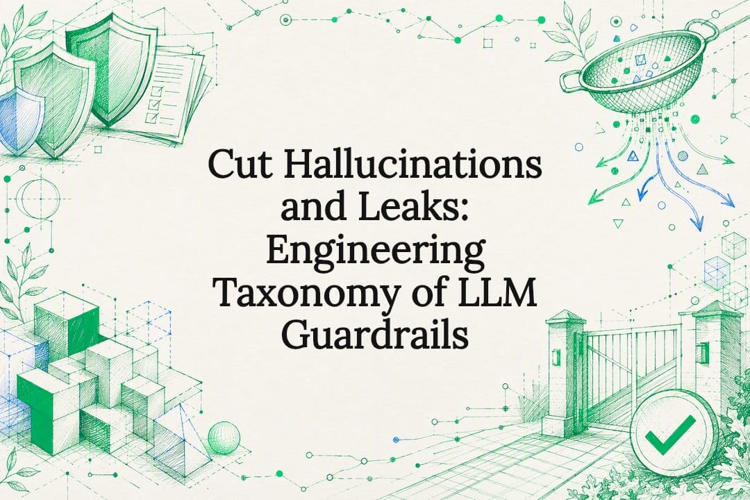 Decorative layered guardrails title card