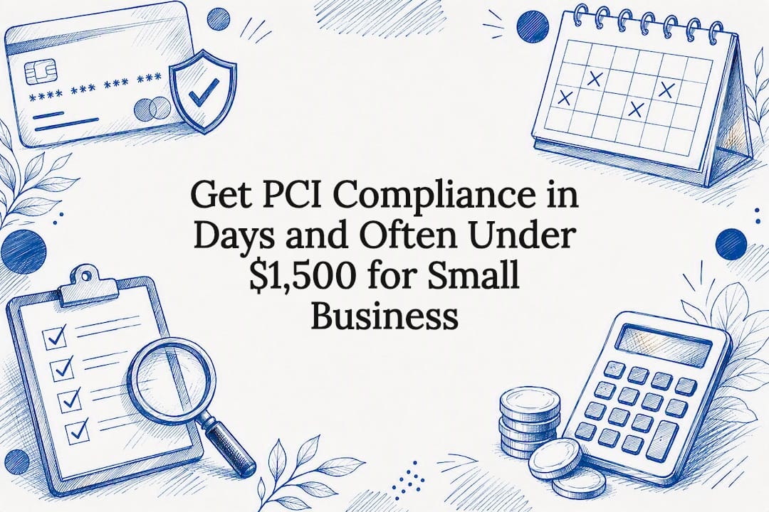 Get PCI Compliance in Days and Often Under $1,500 for Small Business