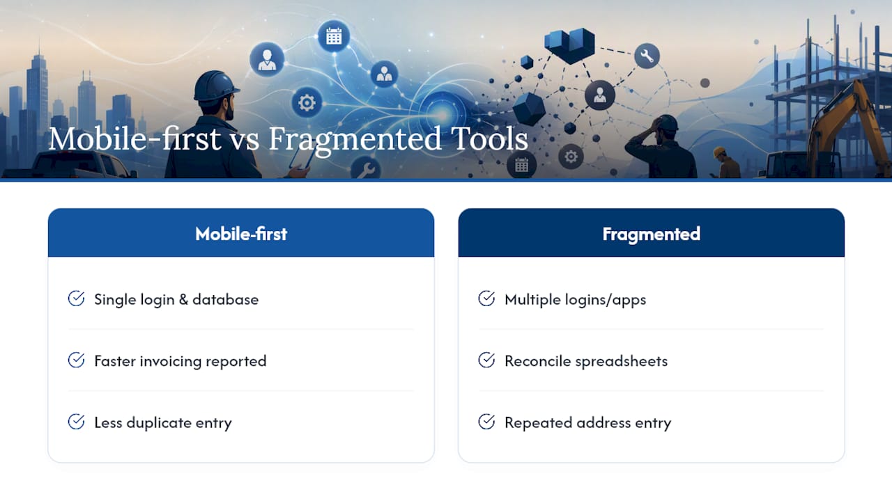 Why We Recommend a Mobile-First, Integrated Approach — overview diagram