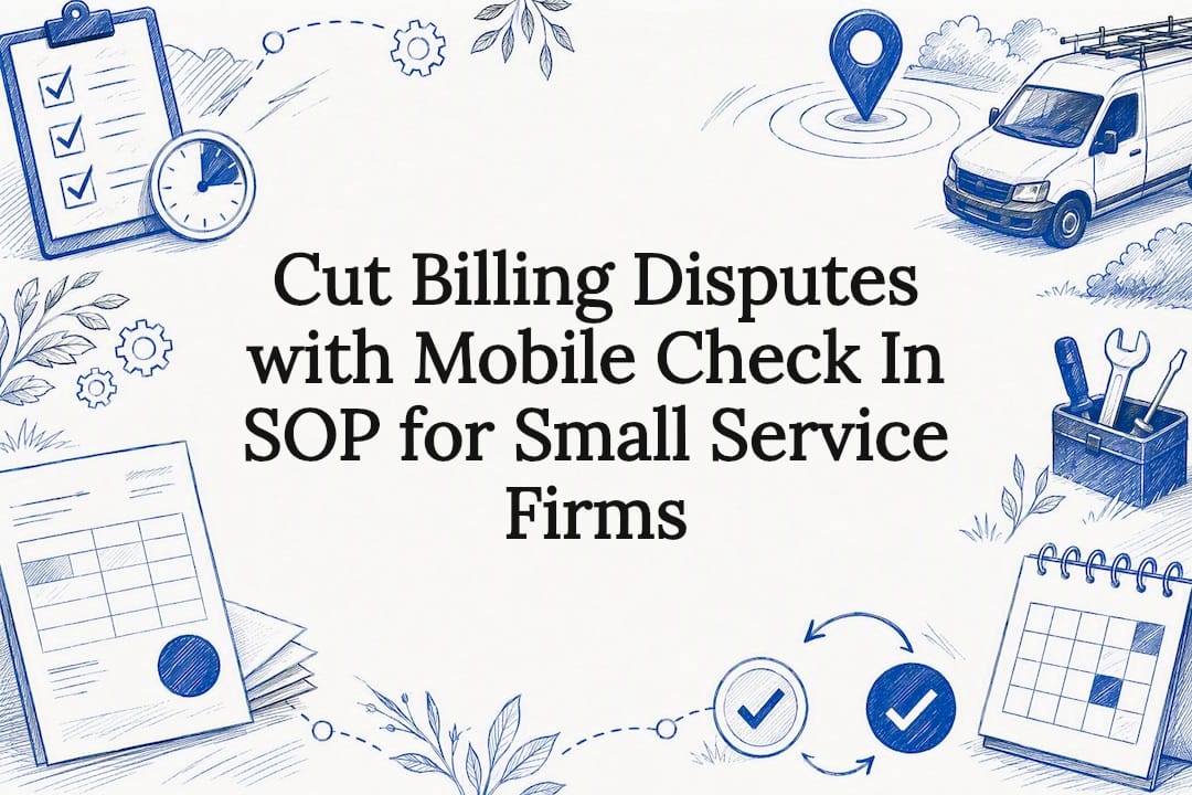 Cut Billing Disputes with Mobile Check In SOP for Small Service Firms