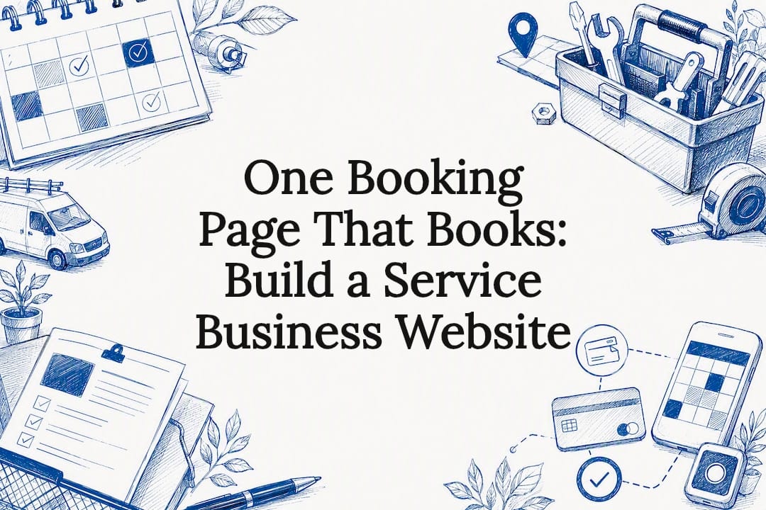 One Booking Page That Books: Build a Service Business Website
