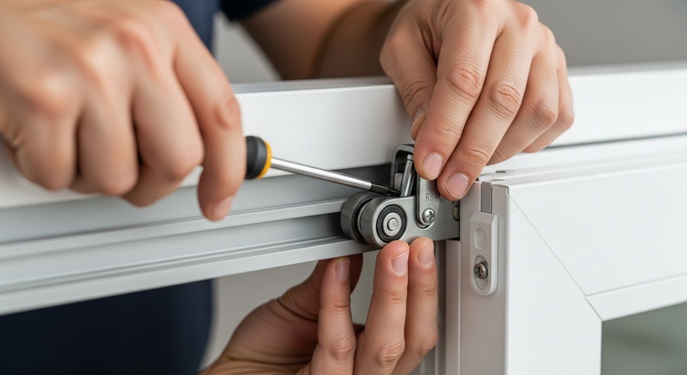 rollen schuifpui afstellen