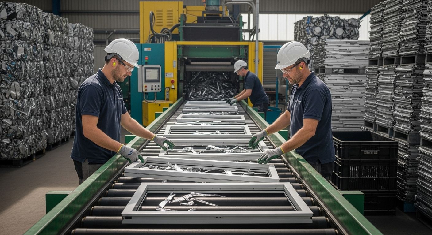 aluminium kozijnen recycling fabriek