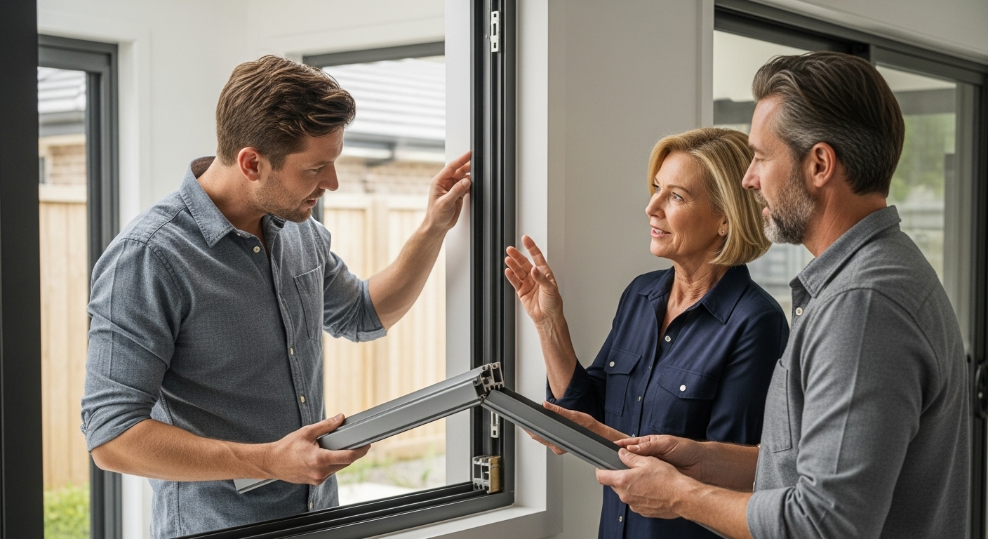 installatie aluminium kozijn woning
