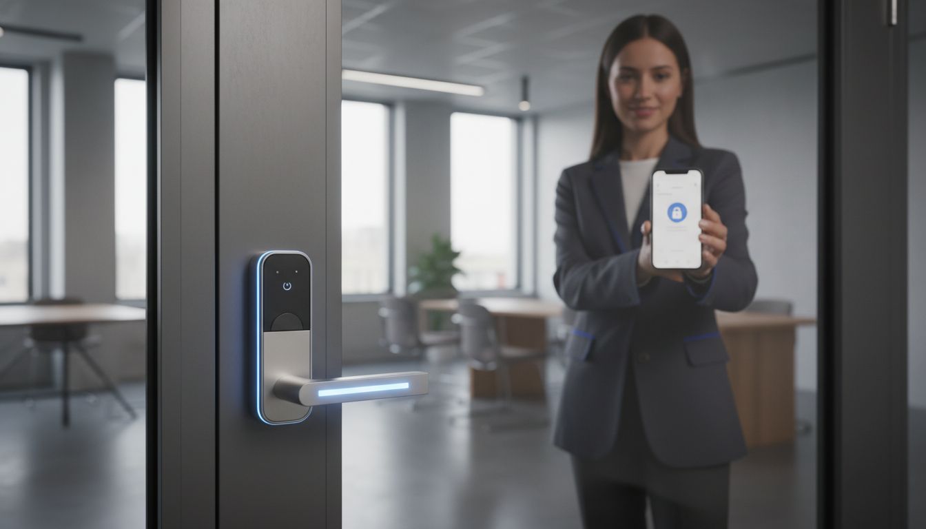 aluminium deur smart lock