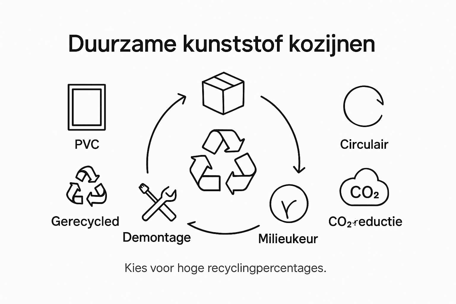 Infographic: alles wat je wilt weten over duurzame kunststof kozijnen