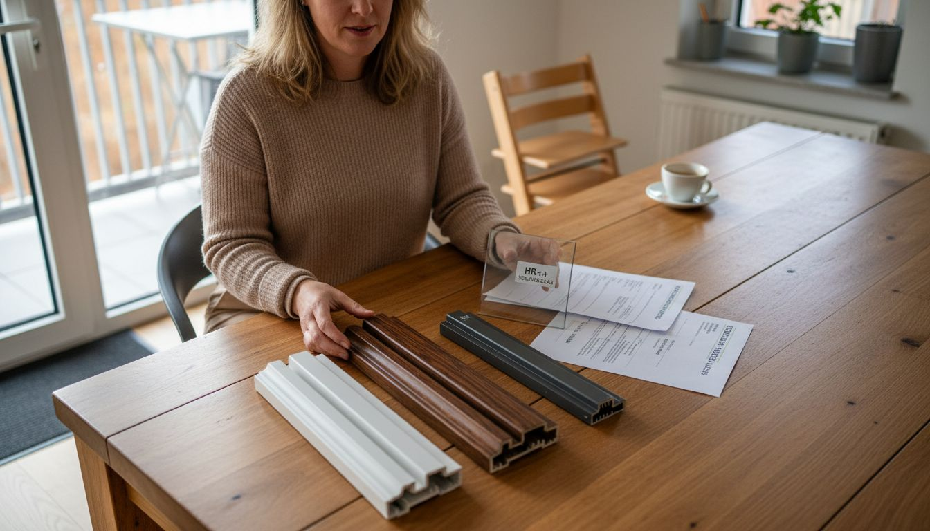 Een expert zet de verschillende kozijnmaterialen voor je op een rijtje