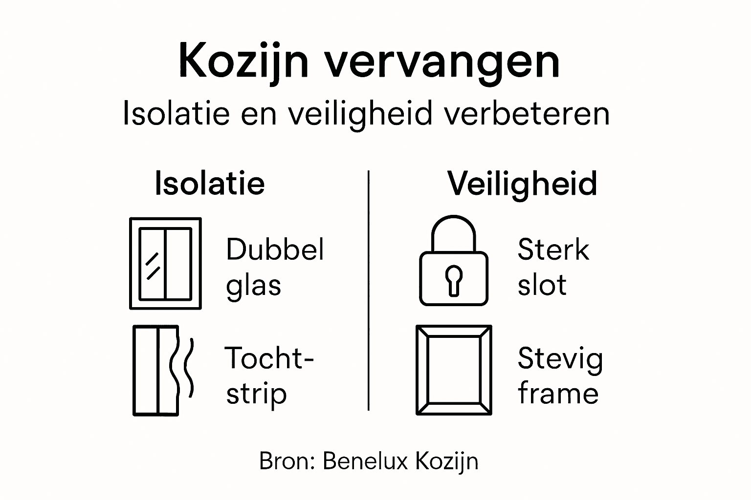 Infographic: alles over isolatie en veilige kozijnen