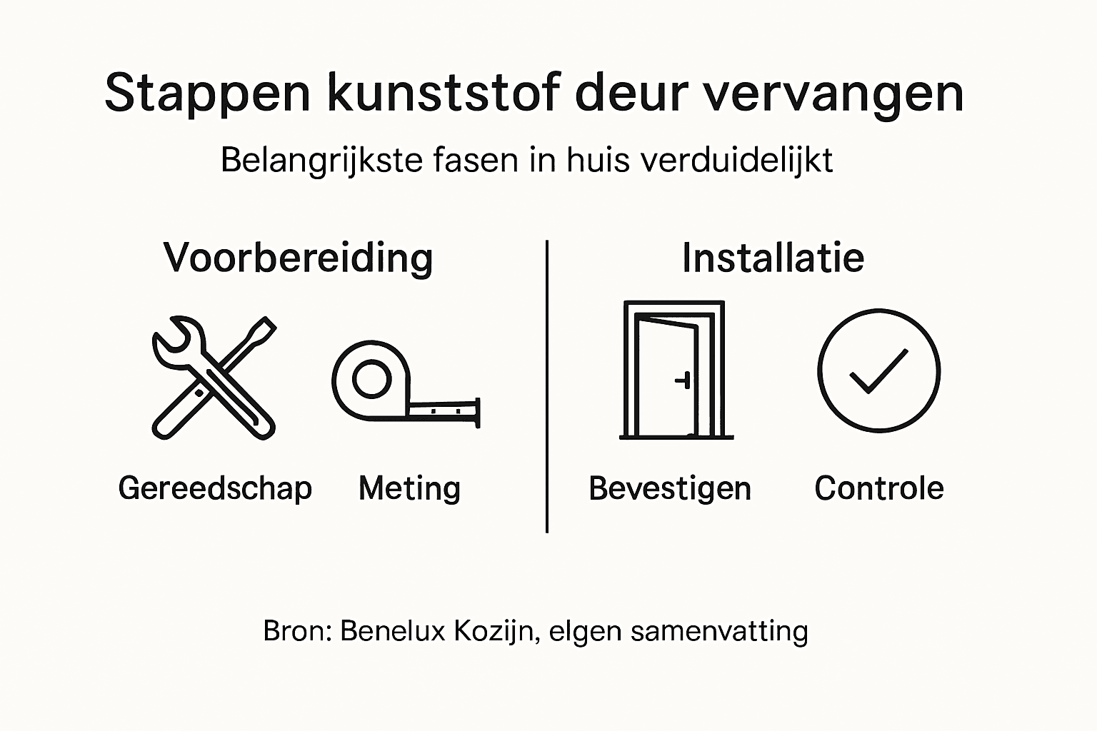 Infographic: Alles wat je moet weten over het vervangen van een kunststof deur