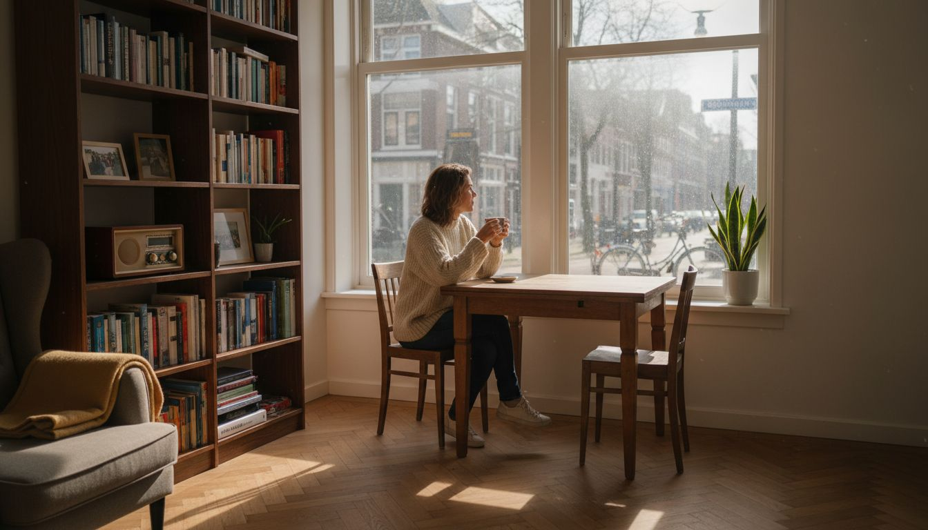 Met haar nieuwe ramen geniet deze vrouw van extra comfort in huis.
