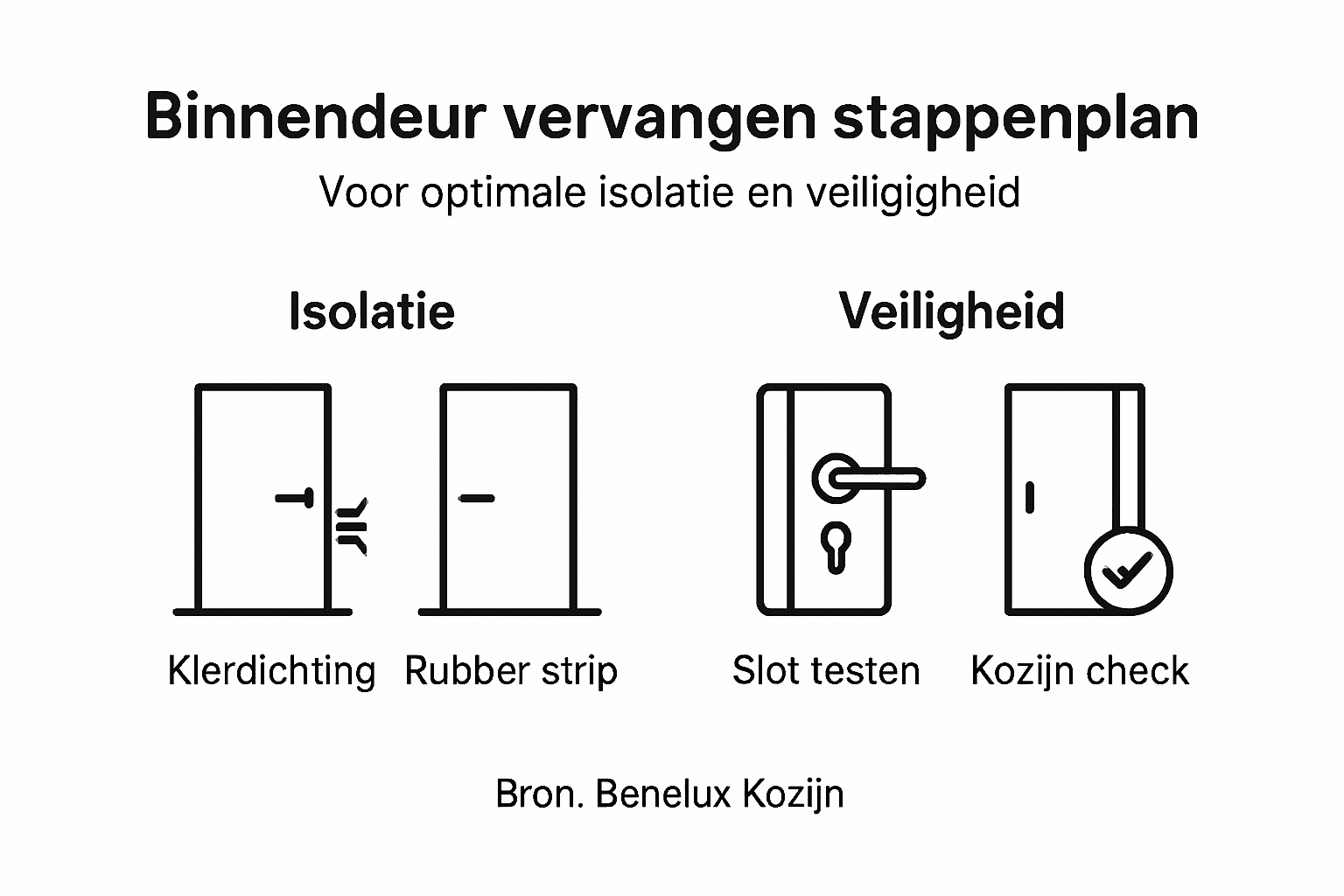 Stapsgewijze infographic: zo pak je isolatie en veiligheid aan