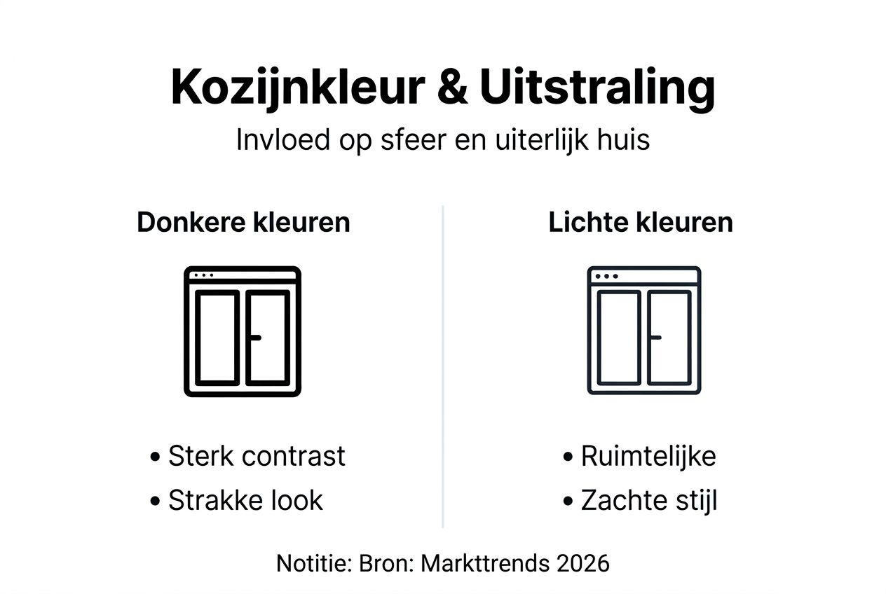 Infographic: hoe de kleur van je kozijnen het uiterlijk van je huis beïnvloedt