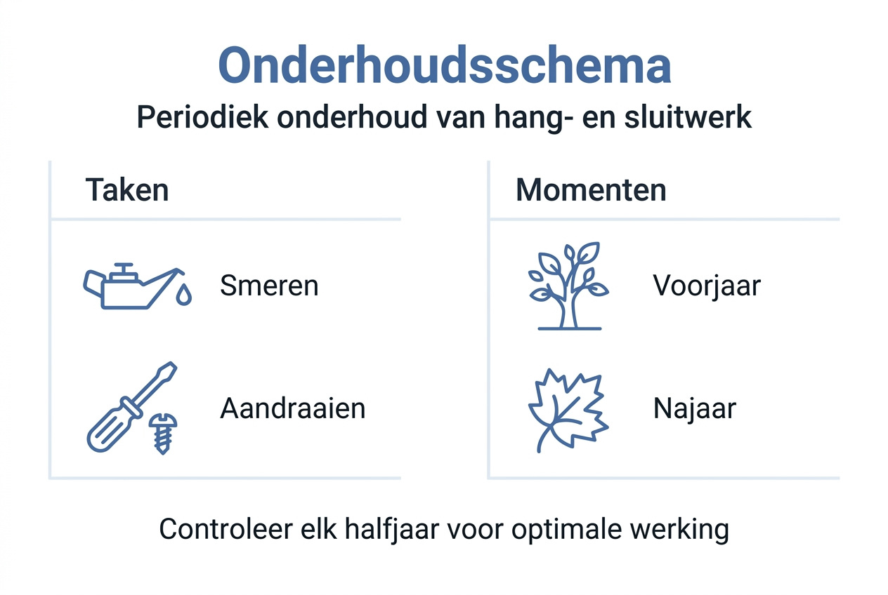 Handige infographic: zo onderhoud je jouw hang- en sluitwerk