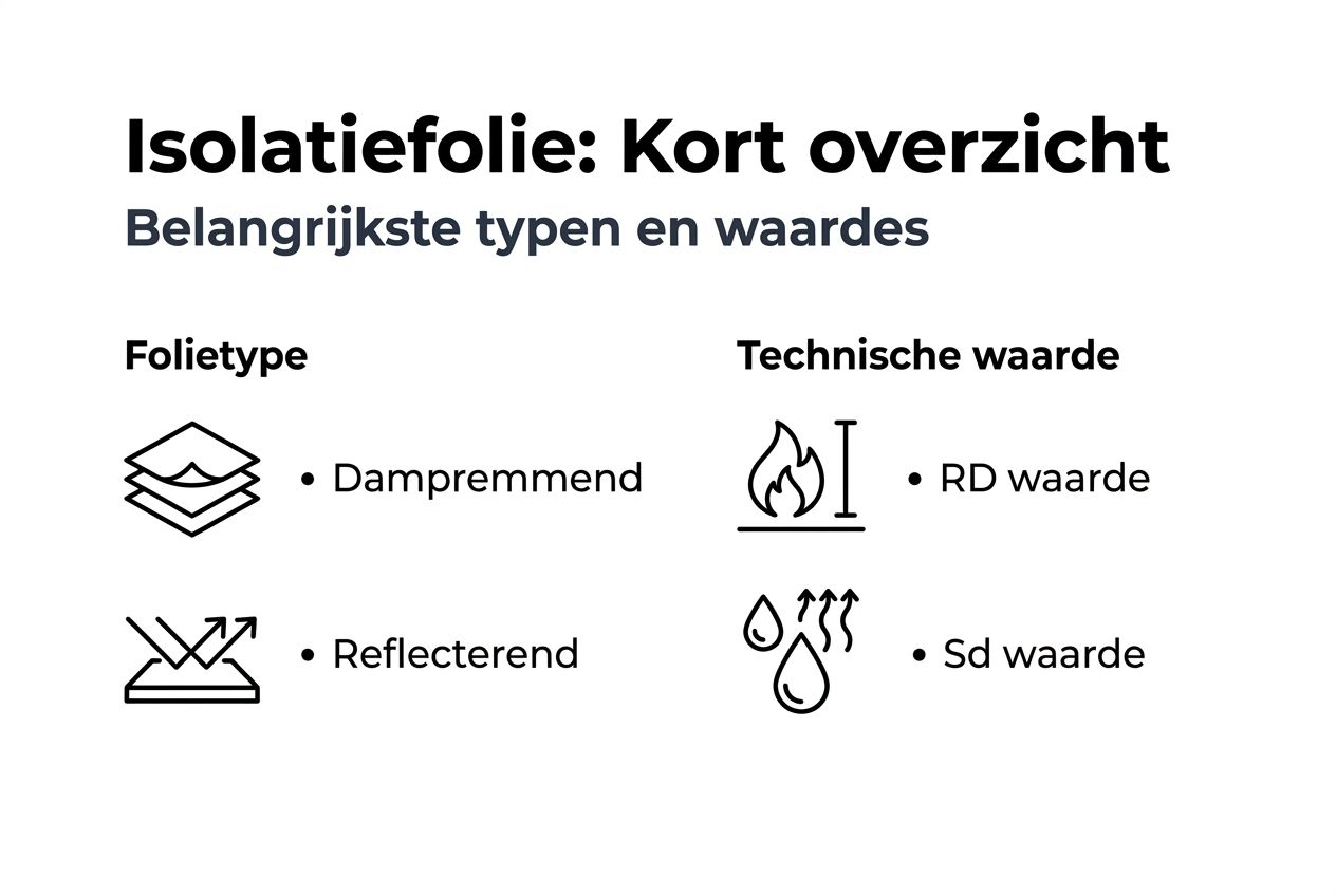 Overzicht van verschillende soorten isolatiefolie en hun isolatiewaarden