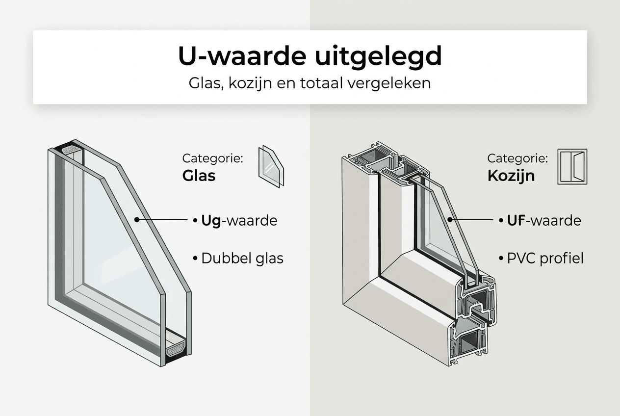 Infographic: een handig overzicht van U-waardes voor ramen en kozijnen