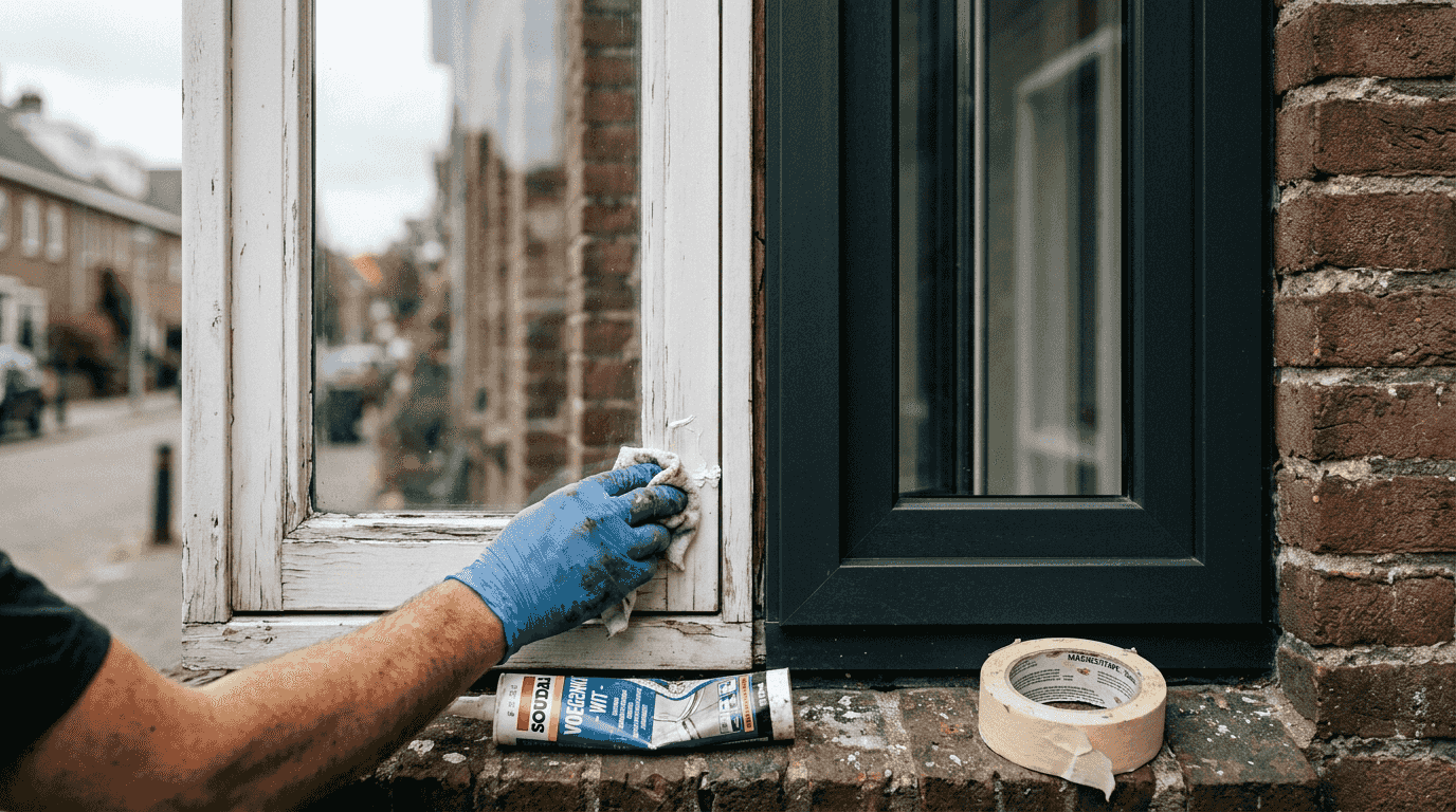 Kozijnen van hout en aluminium eenvoudig te plaatsen met montagekit