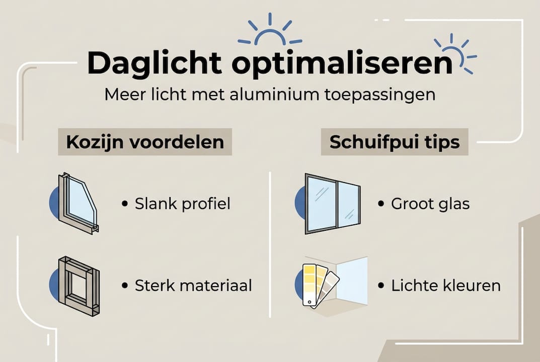 Infographic: de voordelen van aluminium daglichtoplossingen en praktische tips