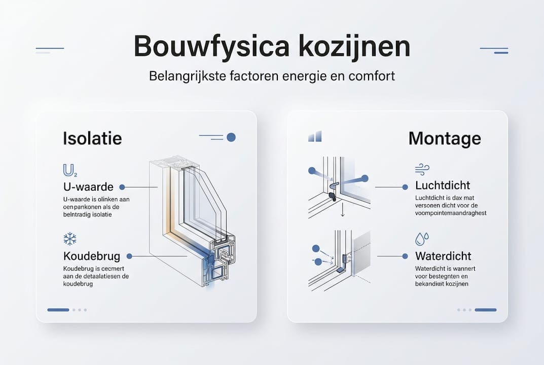 Infographic: alles wat je moet weten over de bouwfysica van aluminium kozijnen