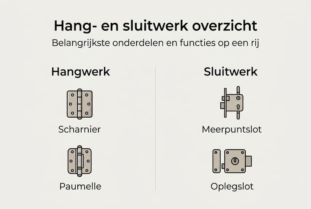 Infographic: een handig overzicht van alle soorten hang- en sluitwerk