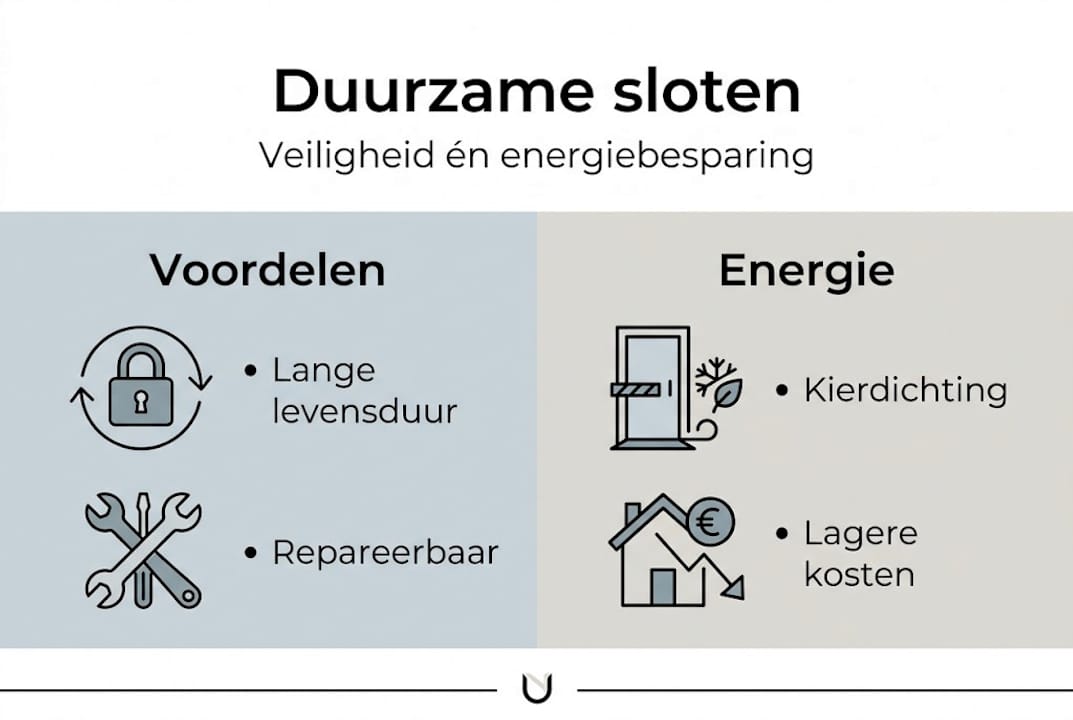 Infographic: Duurzame sloten – bespaar energie en profiteer van de voordelen