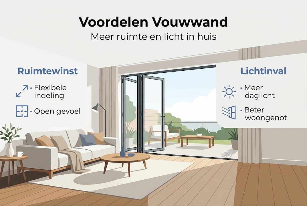 Infographic: De voordelen van een vouwwand in de woonkamer