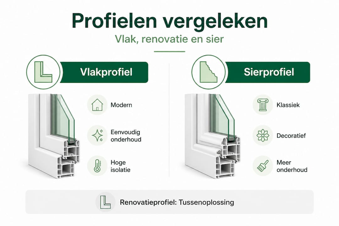 Infographic: vlakprofiel versus sierprofiel in beeld gebracht