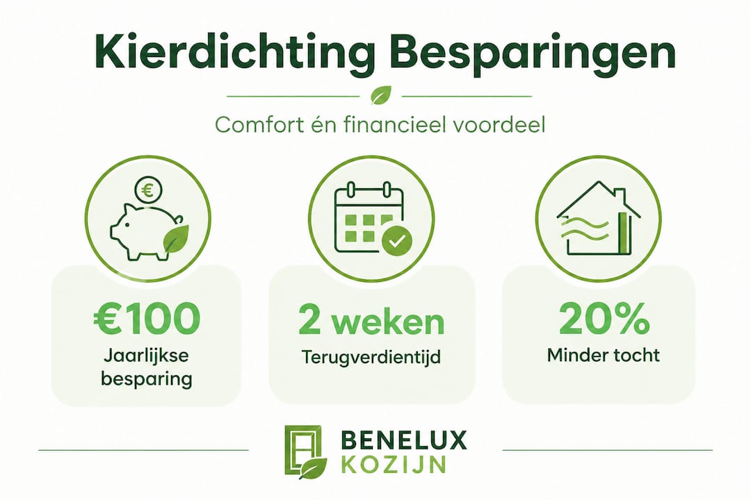 Infographic: Zo veel kun je besparen met het dichten van kieren in huis