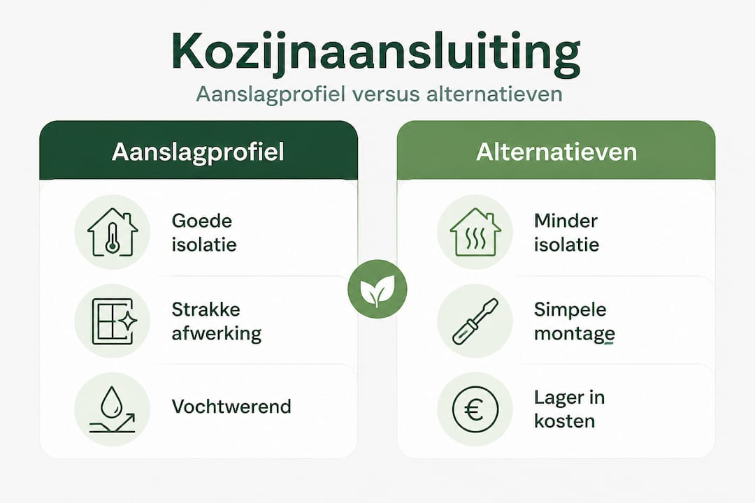 Infographic zet het aanslagprofiel en mogelijke alternatieven overzichtelijk naast elkaar