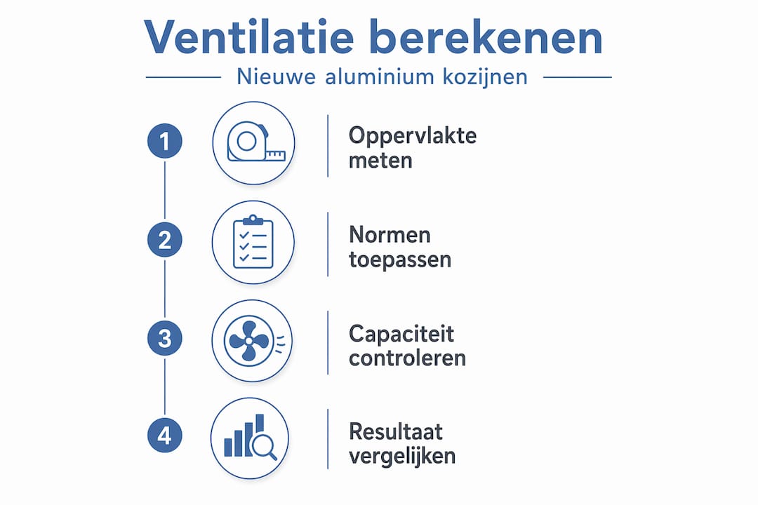 Visuele handleiding: in vier overzichtelijke stappen zelf een ventilatieberekening maken