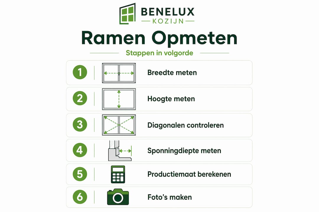 Infographic: zo meet je eenvoudig je raam op in een paar stappen