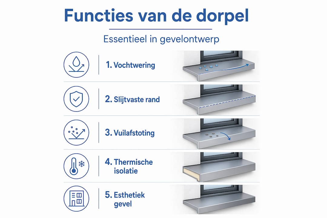 Infographic met een helder overzicht van de belangrijkste functies van de dorpel