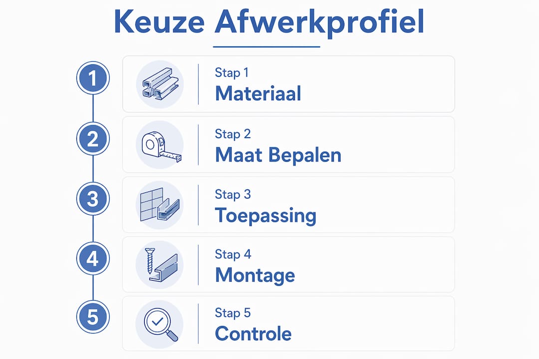 Infographic: stap-voor-stap de juiste afwerkprofielen kiezen