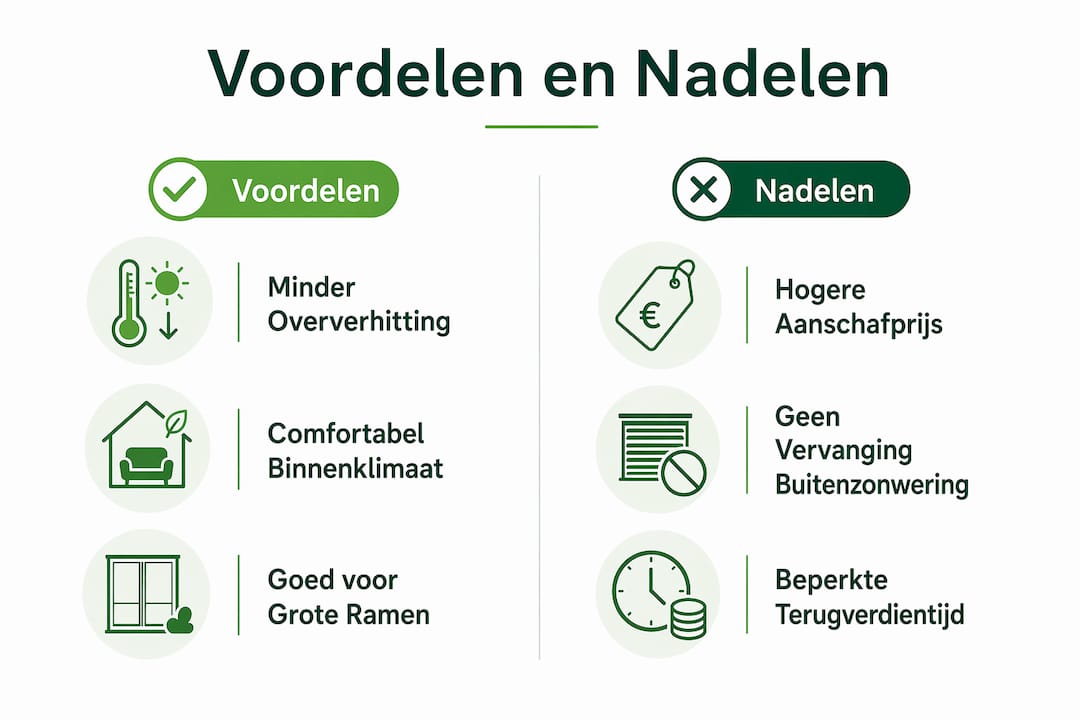 Overzicht: de plus- en minpunten van zonwerend glas in beeld gebracht