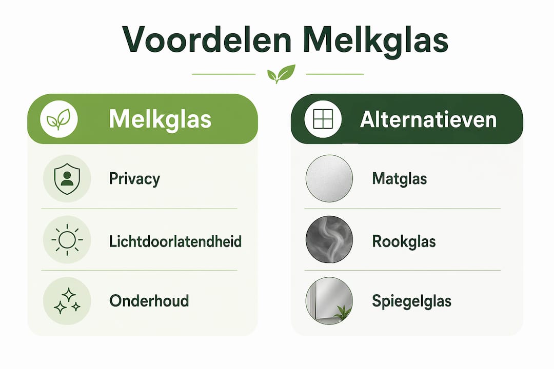 De pluspunten van melkglas vergeleken met andere glassoorten