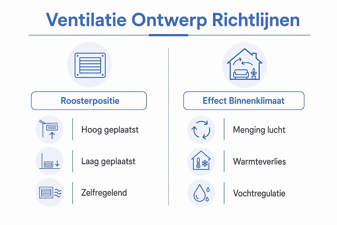 Infographic: een overzicht van ventilatie-ontwerp en de impact op het binnenklimaat