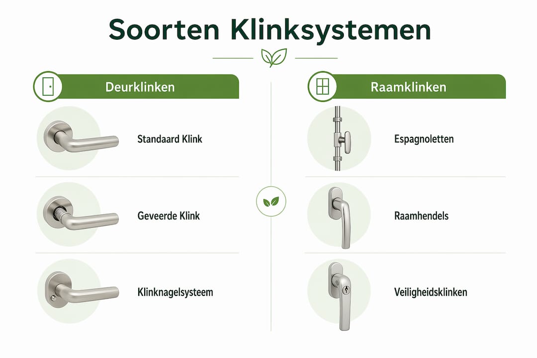 Overzicht van de verschillende typen raambeslag in één oogopslag
