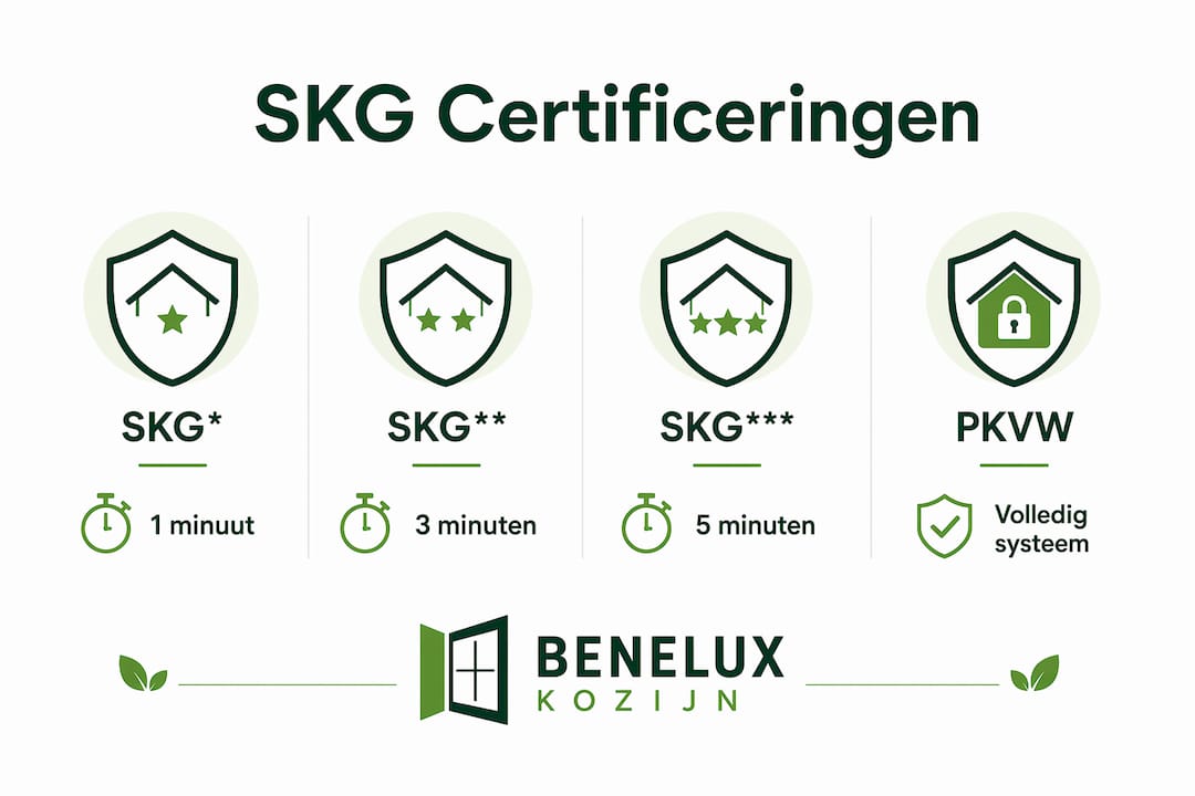 Overzicht van SKG keurmerk en de verschillende beveiligingsklassen