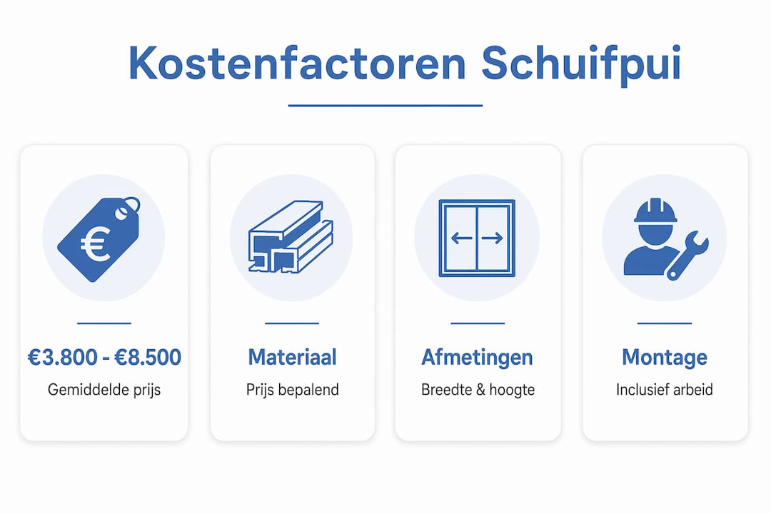 Overzicht: de grootste kostenposten bij het plaatsen van een schuifpui