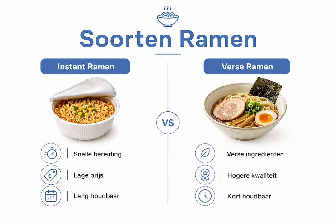 Overzicht: instant ramen versus verse ramen – wat zijn de verschillen?