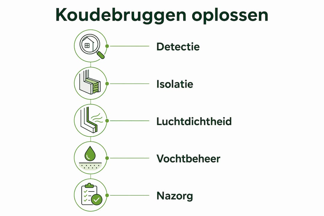 Infographic: stap-voor-stap koudebruggen aanpakken