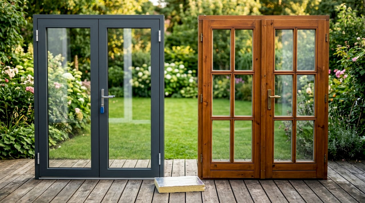 Ontdek het verschil tussen houten en aluminium tuindeuren in onze showroom