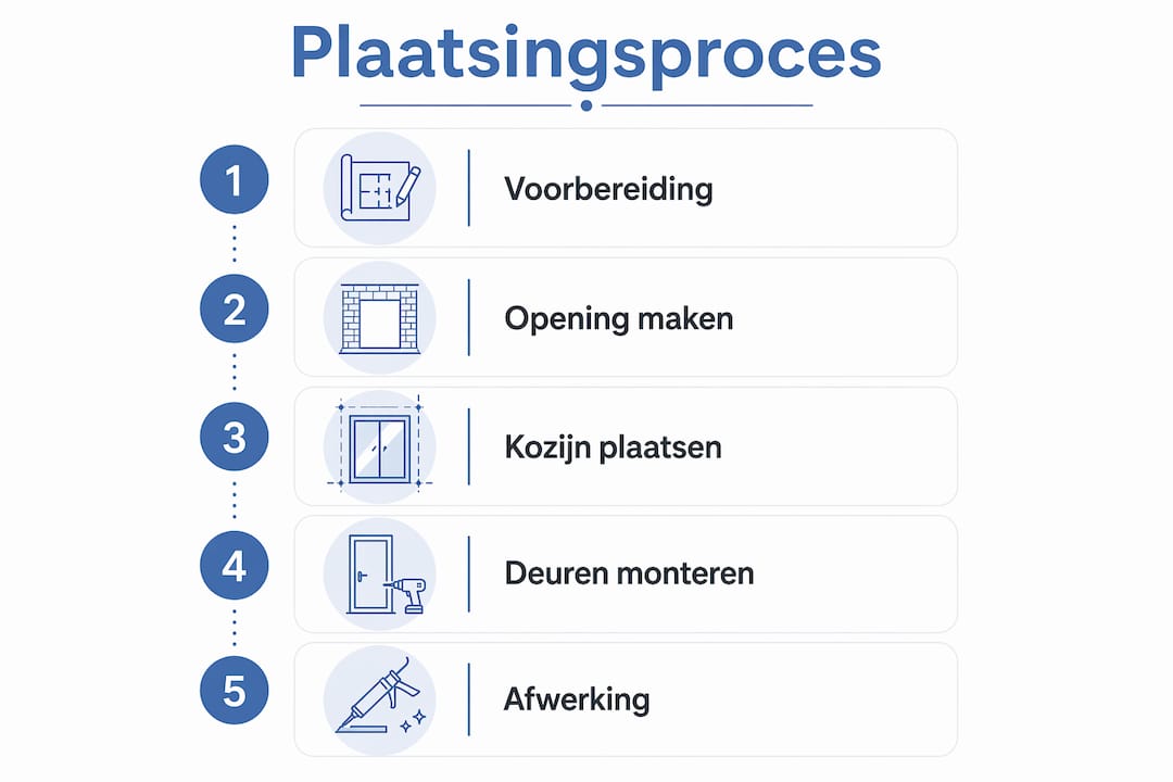 Infographic: zo plaats je stap voor stap openslaande deuren
