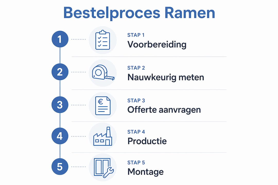 Infographic: stap voor stap een raam bestellen