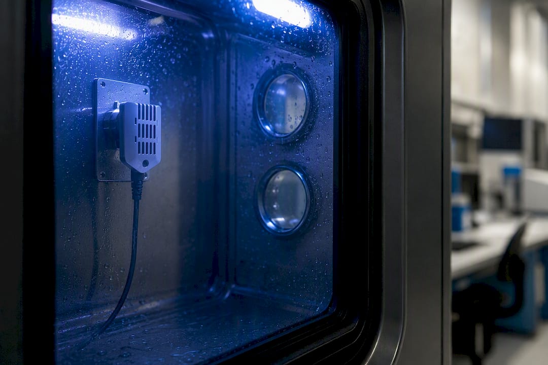 Humidity sensor inside chamber for multi-point calibration