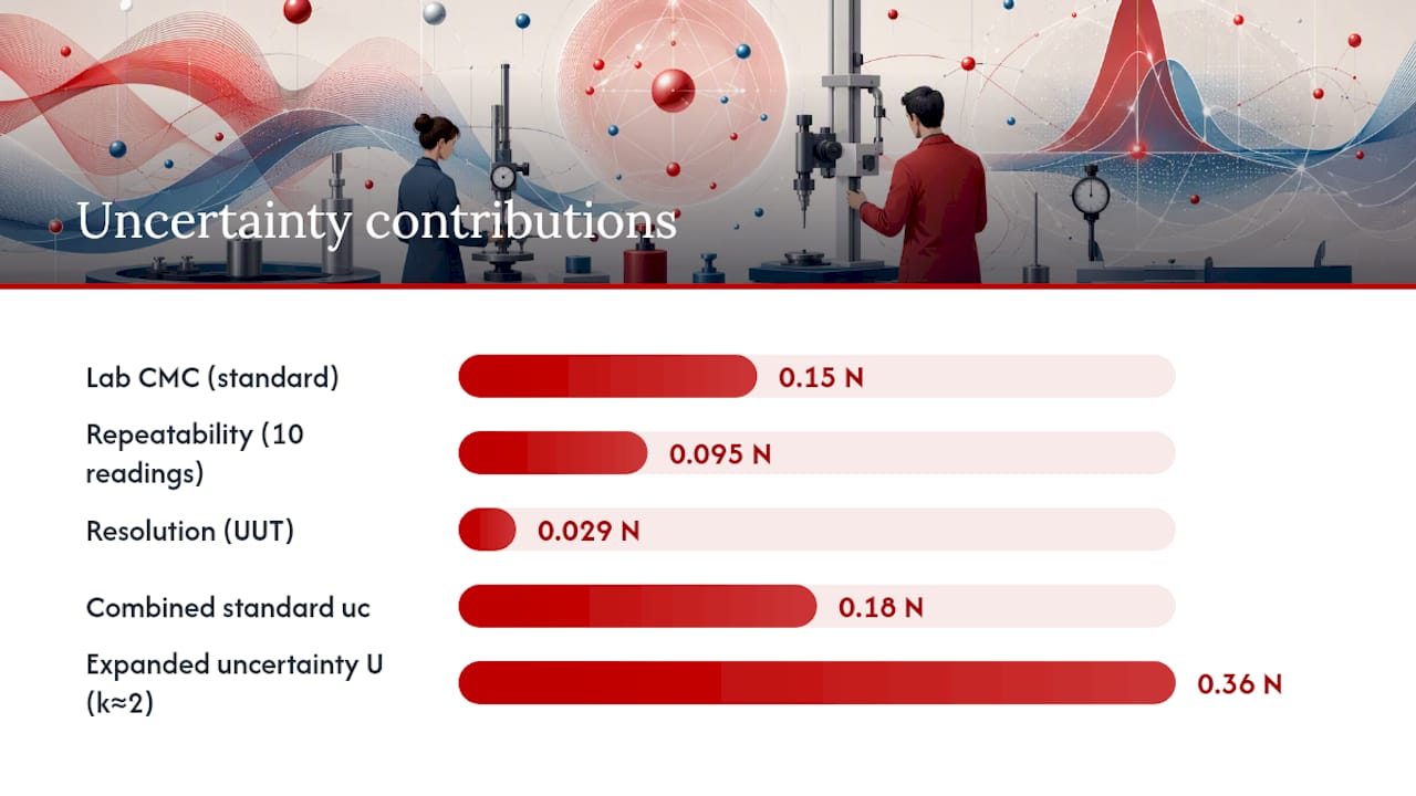 How do you calculate calibration uncertainty step by step? — overview diagram