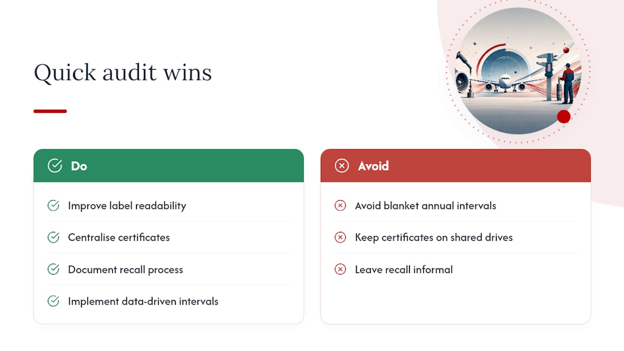 Quick wins before your next AS9100 audit — overview diagram