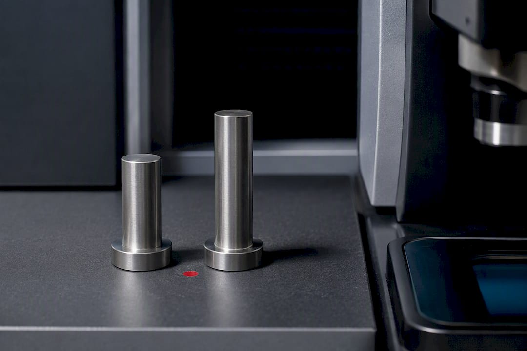 Reference points used to verify calibration intercept
