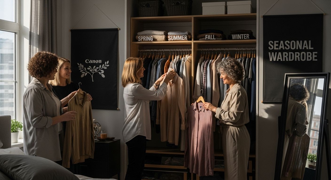seasonal wardrobe real people